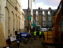 Rutland Gardens - Installing Piles