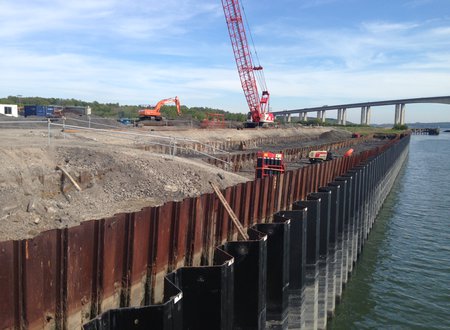 Ipswich, River Wall Replacement - New Front Wall