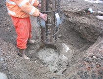 Keadby Lock - Plunging CFA Cage