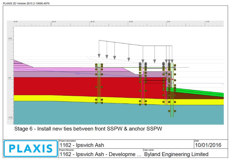 Ipswich - River Wall Replacement Plaxis